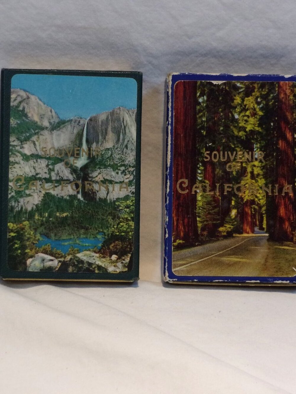 VINTAGE SOUVENIR OF CALIFORNIA PLAYING CARDS-2 DECKS